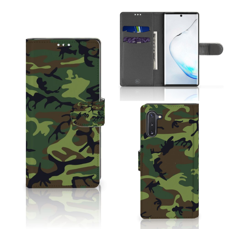 Samsung Galaxy Note 10 Telefoon Hoesje Army Dark