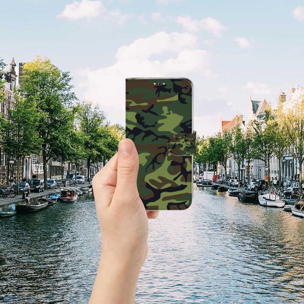 Huawei Y6 (2019) Telefoon Hoesje Army Dark