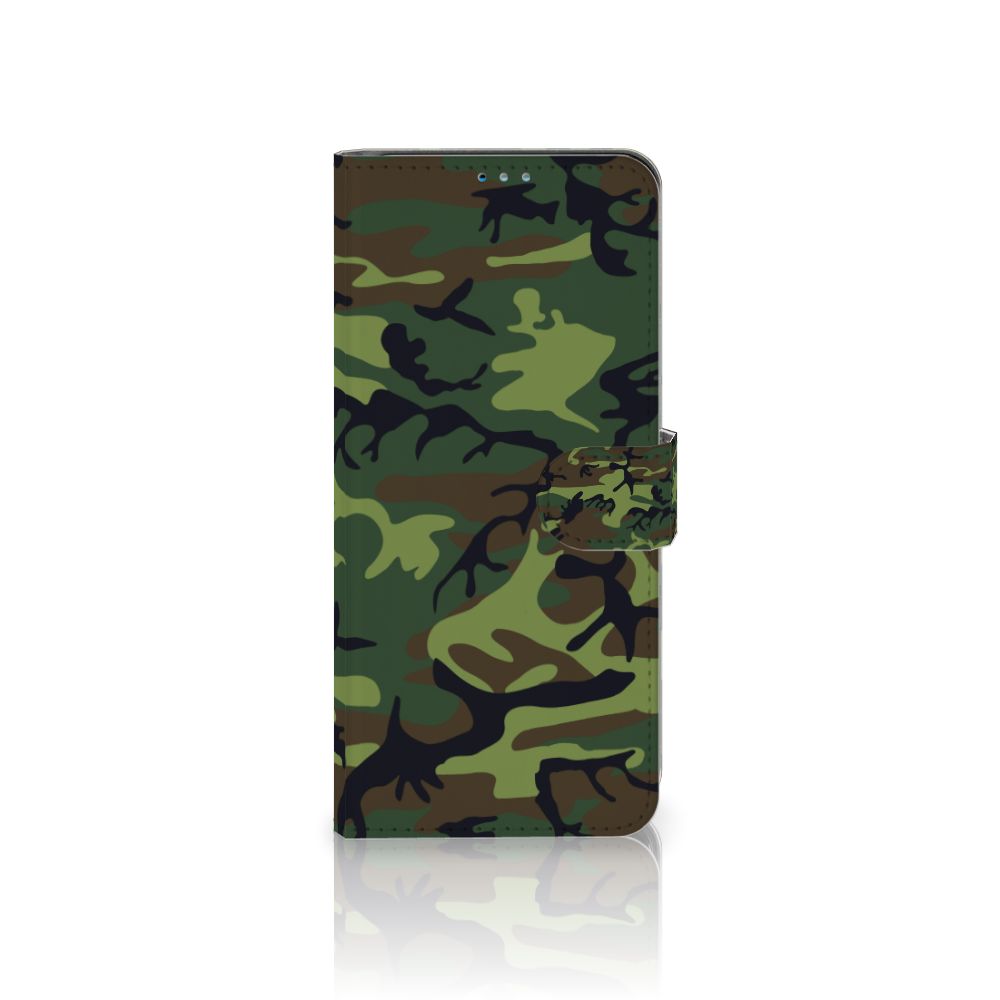 Motorola Moto G9 Plus Telefoon Hoesje Army Dark