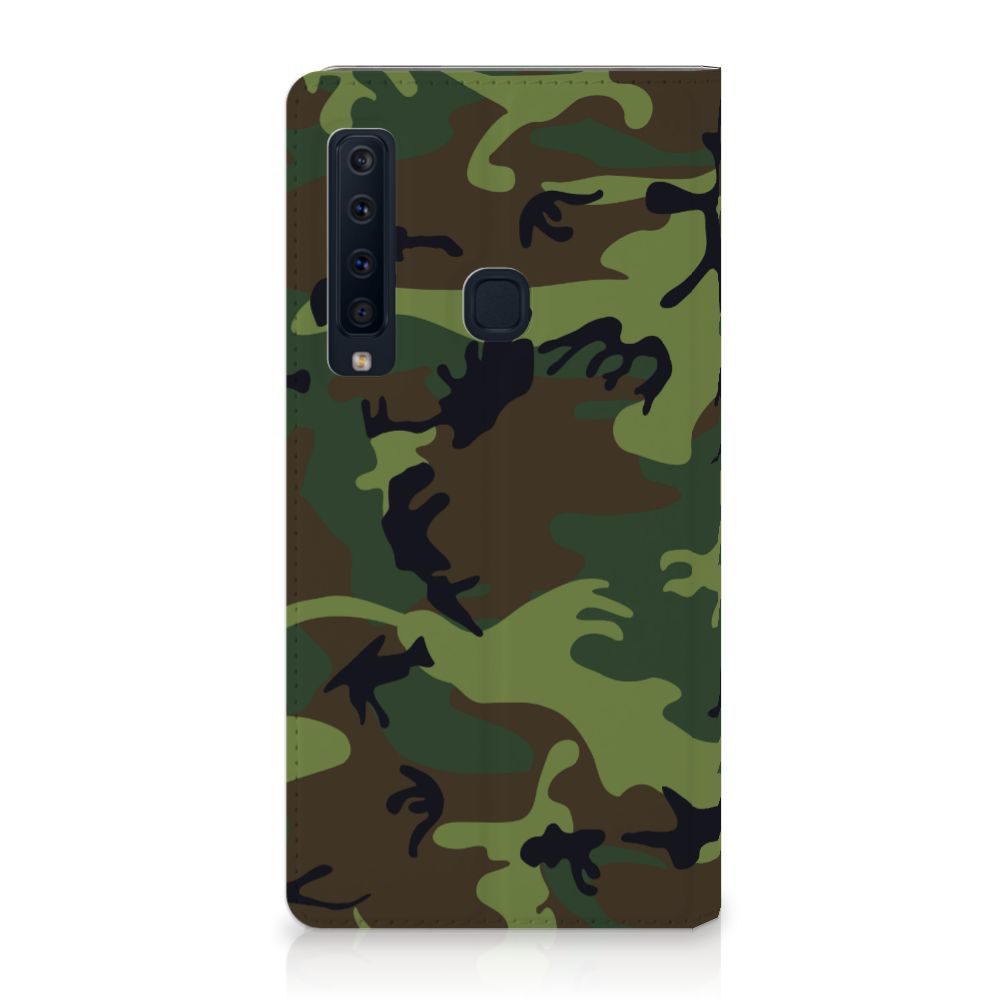 Samsung Galaxy A9 (2018) Hoesje met Magneet Army Dark