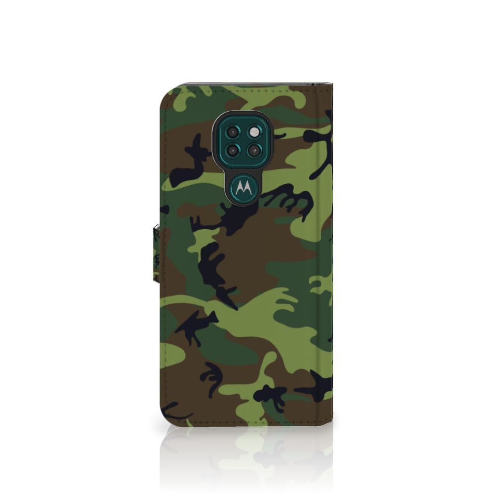 Motorola Moto G9 Play | E7 Plus Telefoon Hoesje Army Dark
