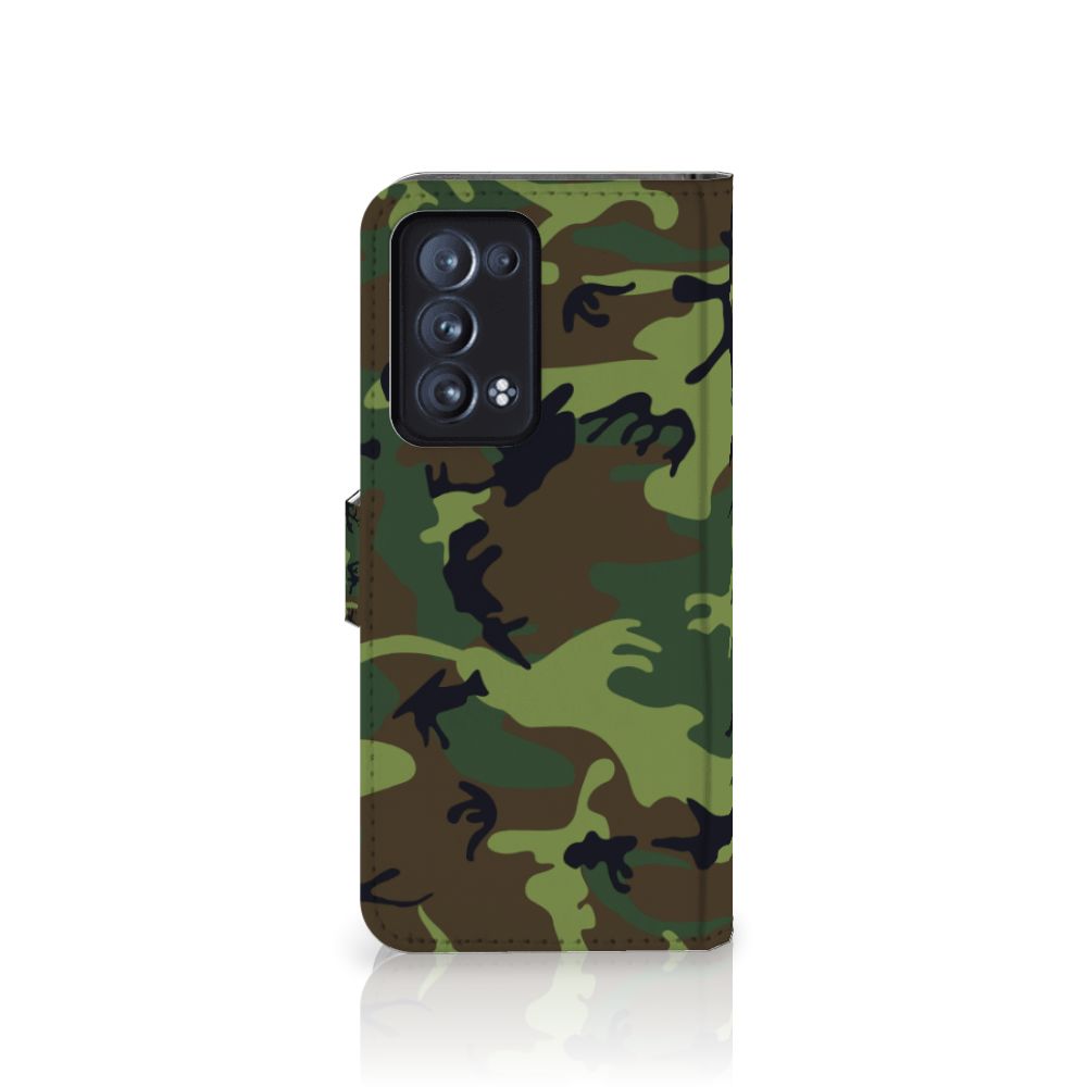 OPPO Reno 6 Pro Plus 5G Telefoon Hoesje Army Dark