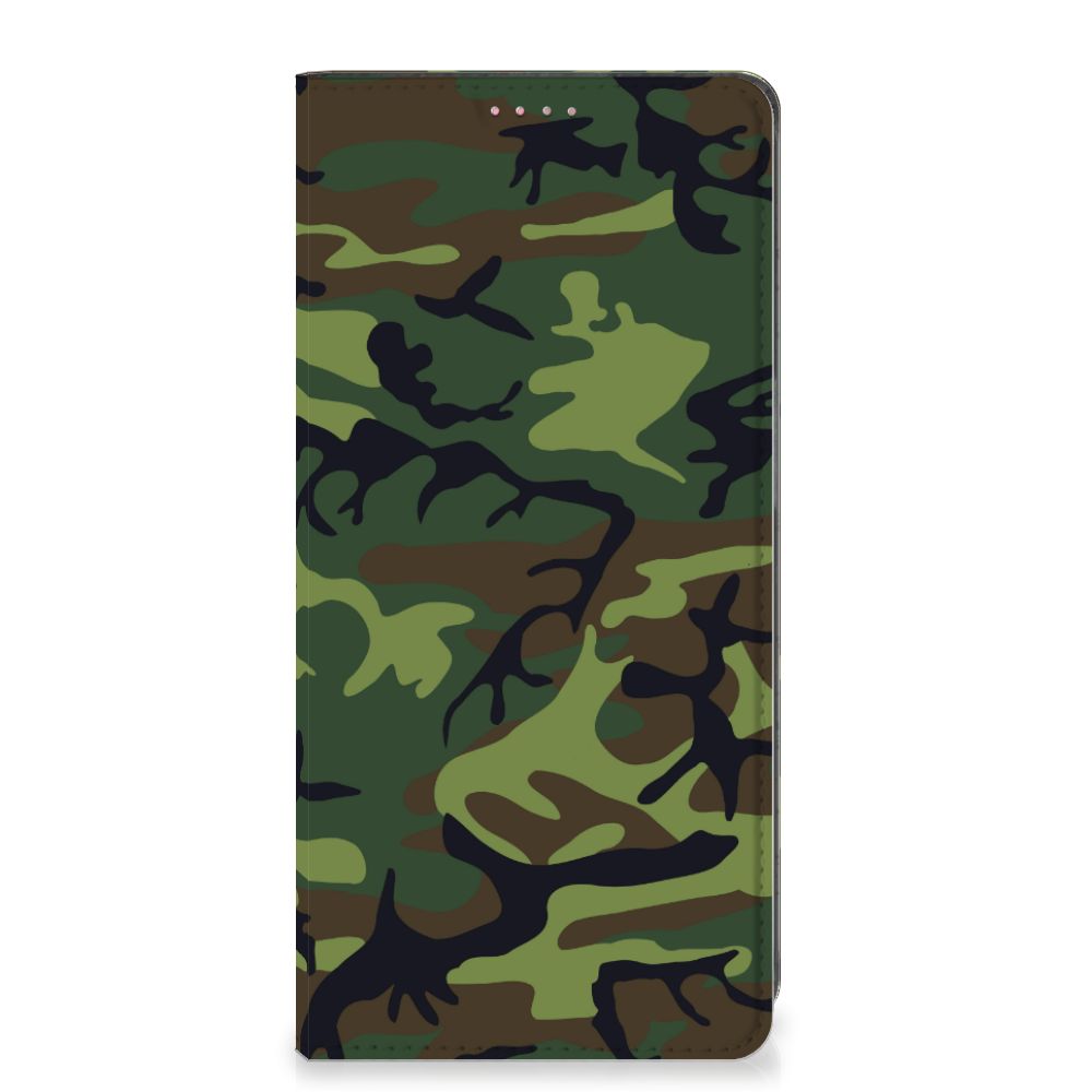 OPPO A54 5G | A74 5G | A93 5G Hoesje met Magneet Army Dark