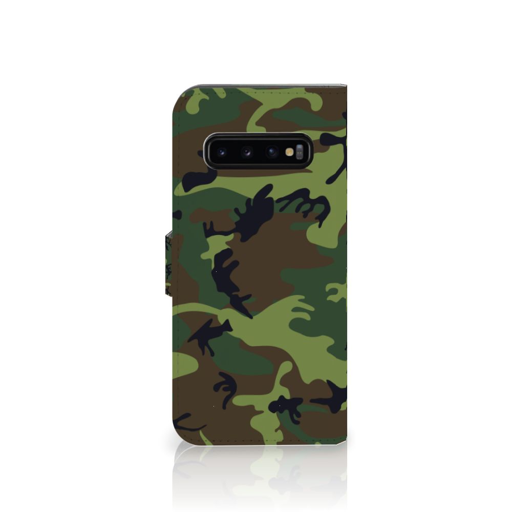 Samsung Galaxy S10 Plus Telefoon Hoesje Army Dark
