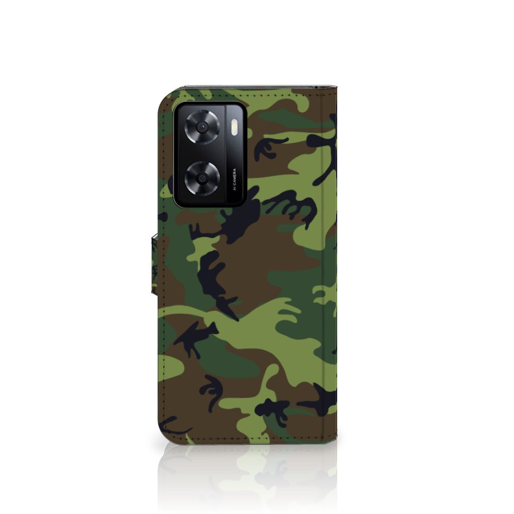 PPO A57 | A57s | A77 4G Telefoon Hoesje Army Dark
