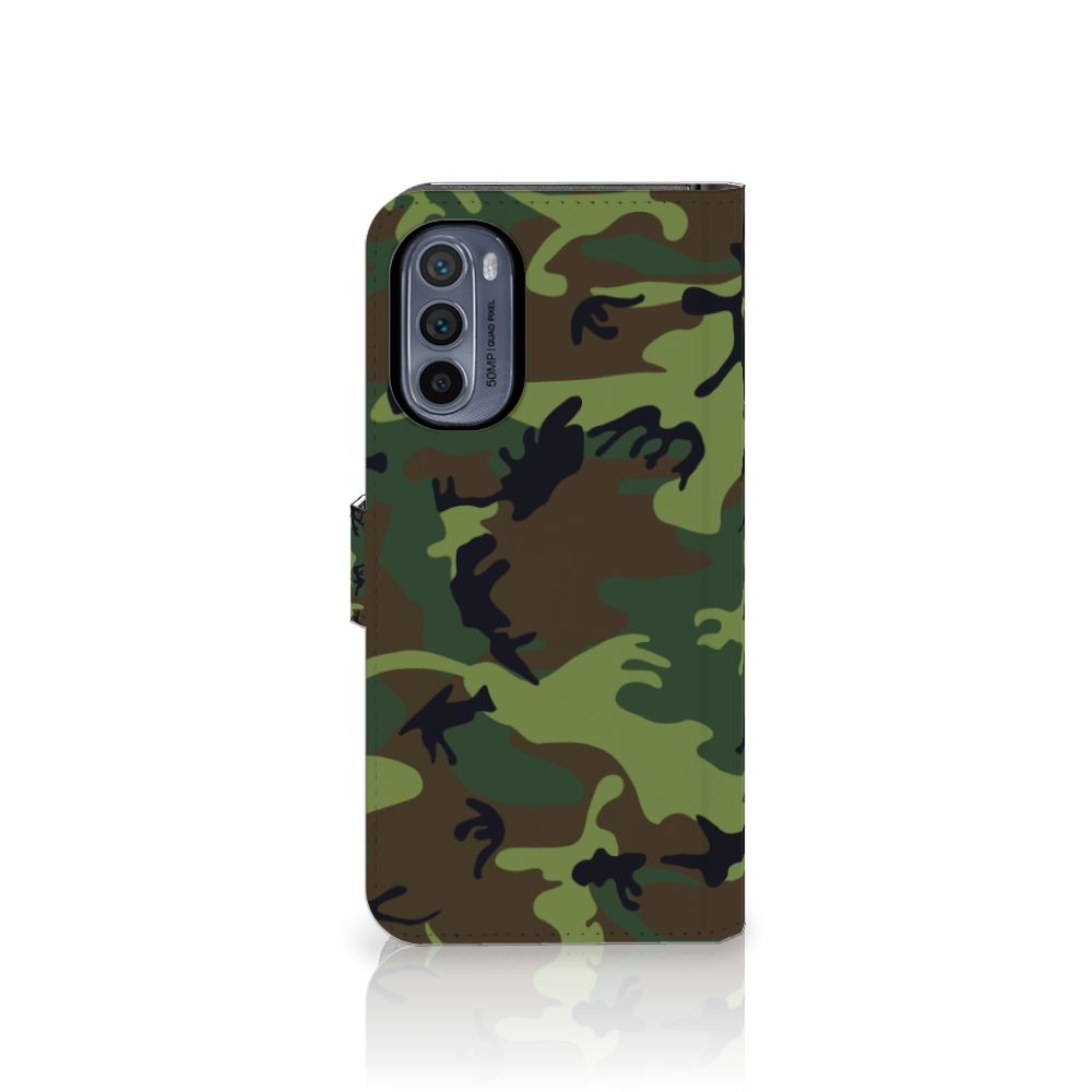 Motorola Moto G62 5G Telefoon Hoesje Army Dark