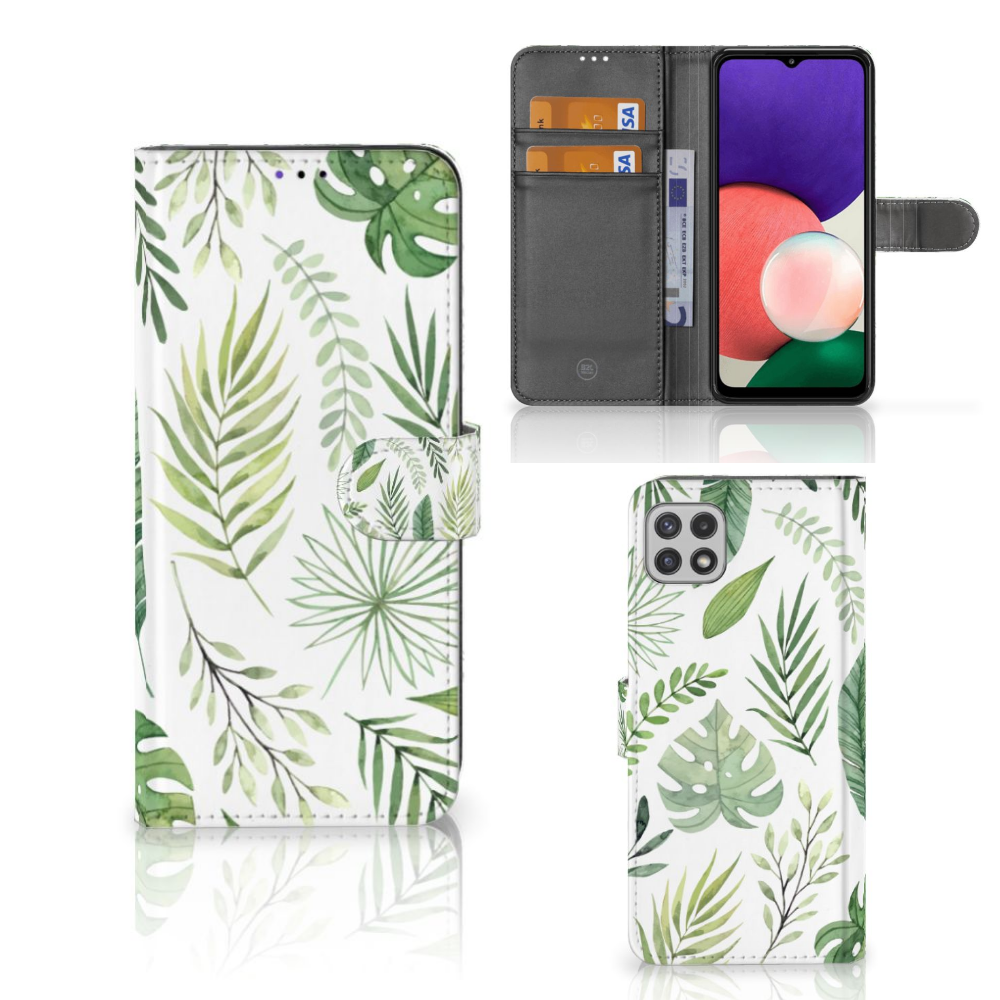 Samsung Galaxy A22 5G Hoesje Leaves