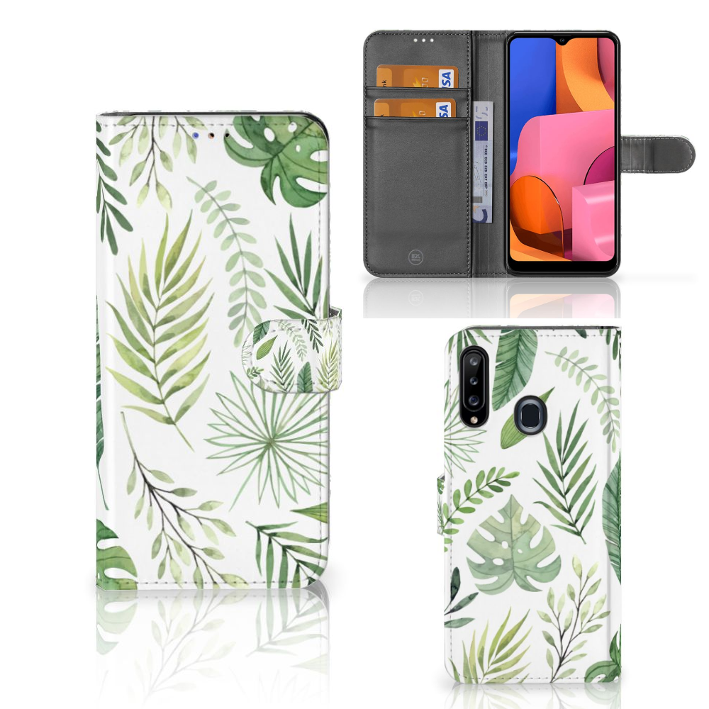 Samsung Galaxy A20s Hoesje Leaves