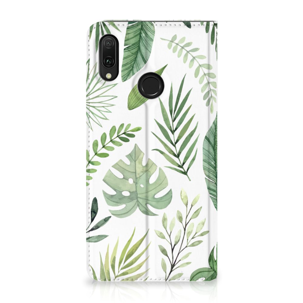 Huawei Y7 hoesje Y7 Pro (2019) Smart Cover Leaves