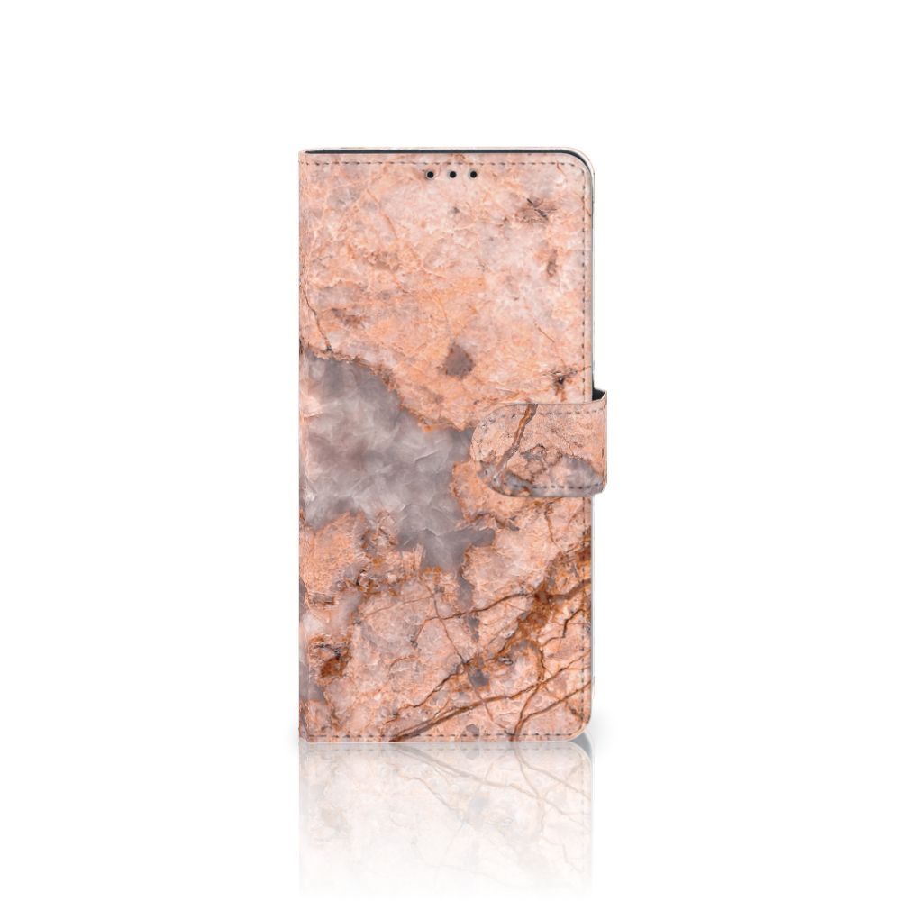 OnePlus 9 Pro Bookcase Marmer Oranje