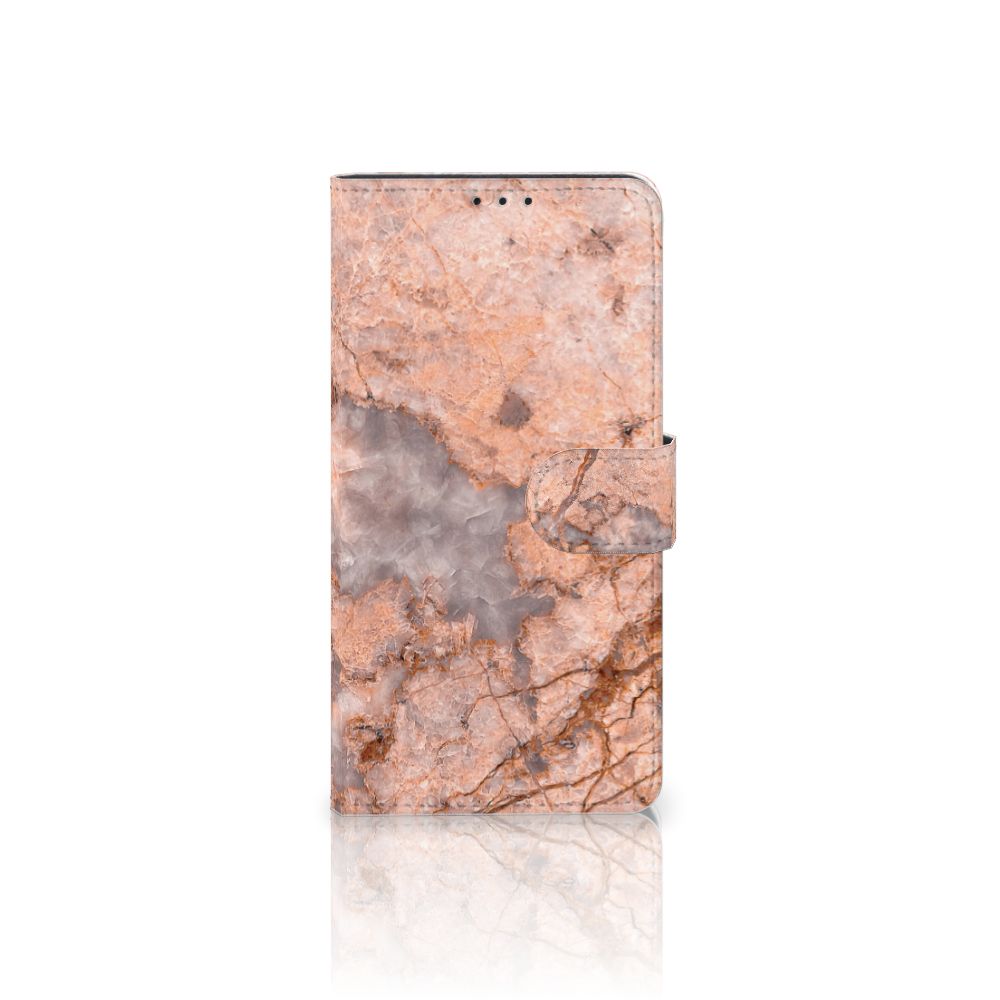 Xiaomi Mi Note 10 Pro Bookcase Marmer Oranje