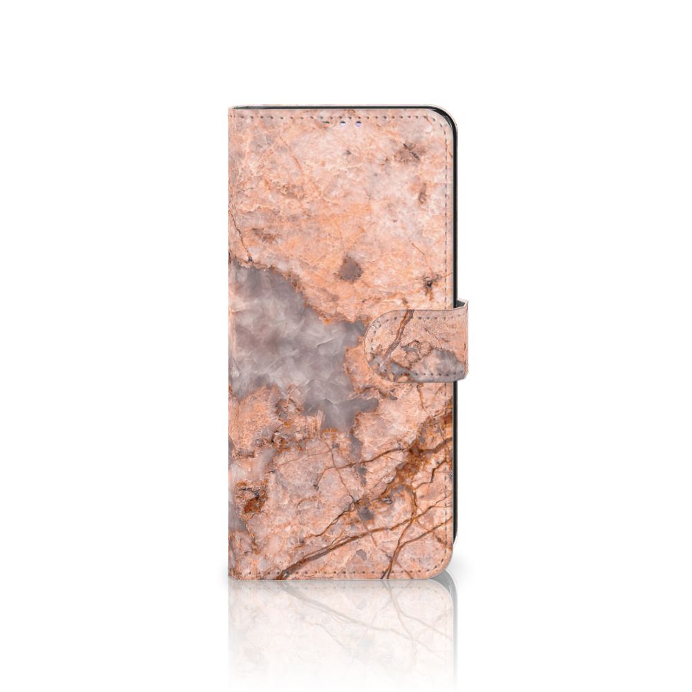 Samsung Galaxy M11 | A11 Bookcase Marmer Oranje