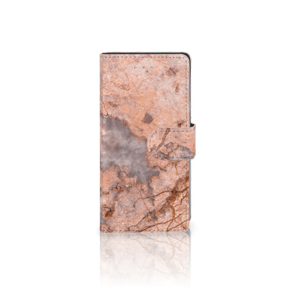 LG Nexus 5X Bookcase Marmer Oranje