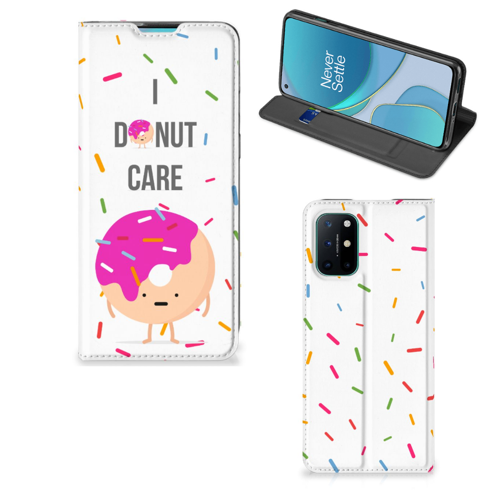 OnePlus 8T Flip Style Cover Donut Roze