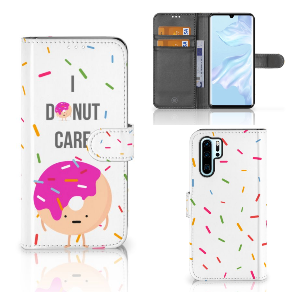 Huawei P30 Pro Book Cover Donut Roze