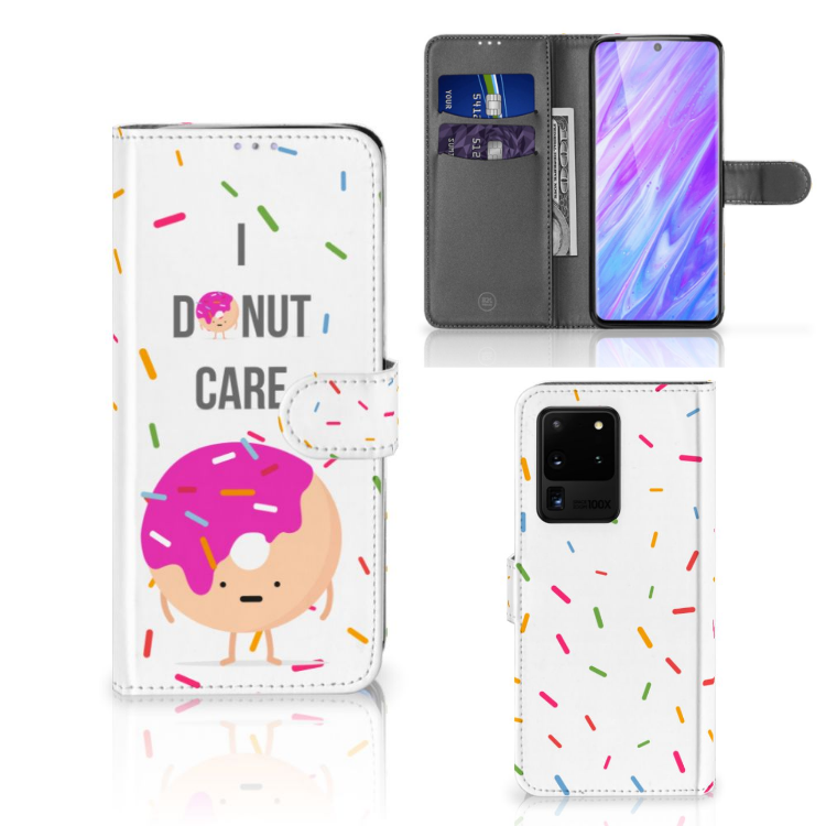 Samsung Galaxy S20 Ultra Book Cover Donut Roze