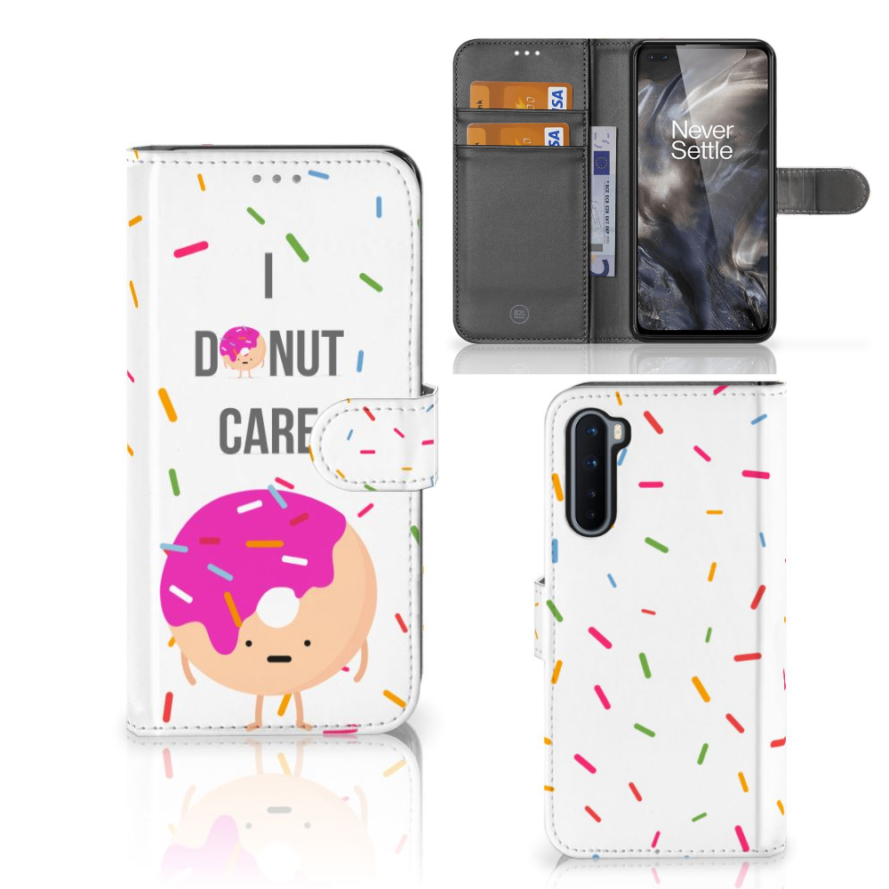 OnePlus Nord Book Cover Donut Roze