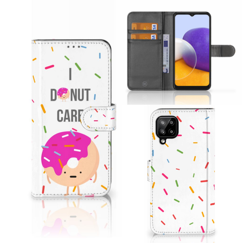 Samsung Galaxy A22 4G | M22 Book Cover Donut Roze