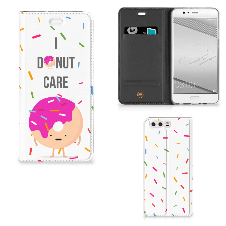 Huawei P10 Plus Flip Style Cover Donut Roze