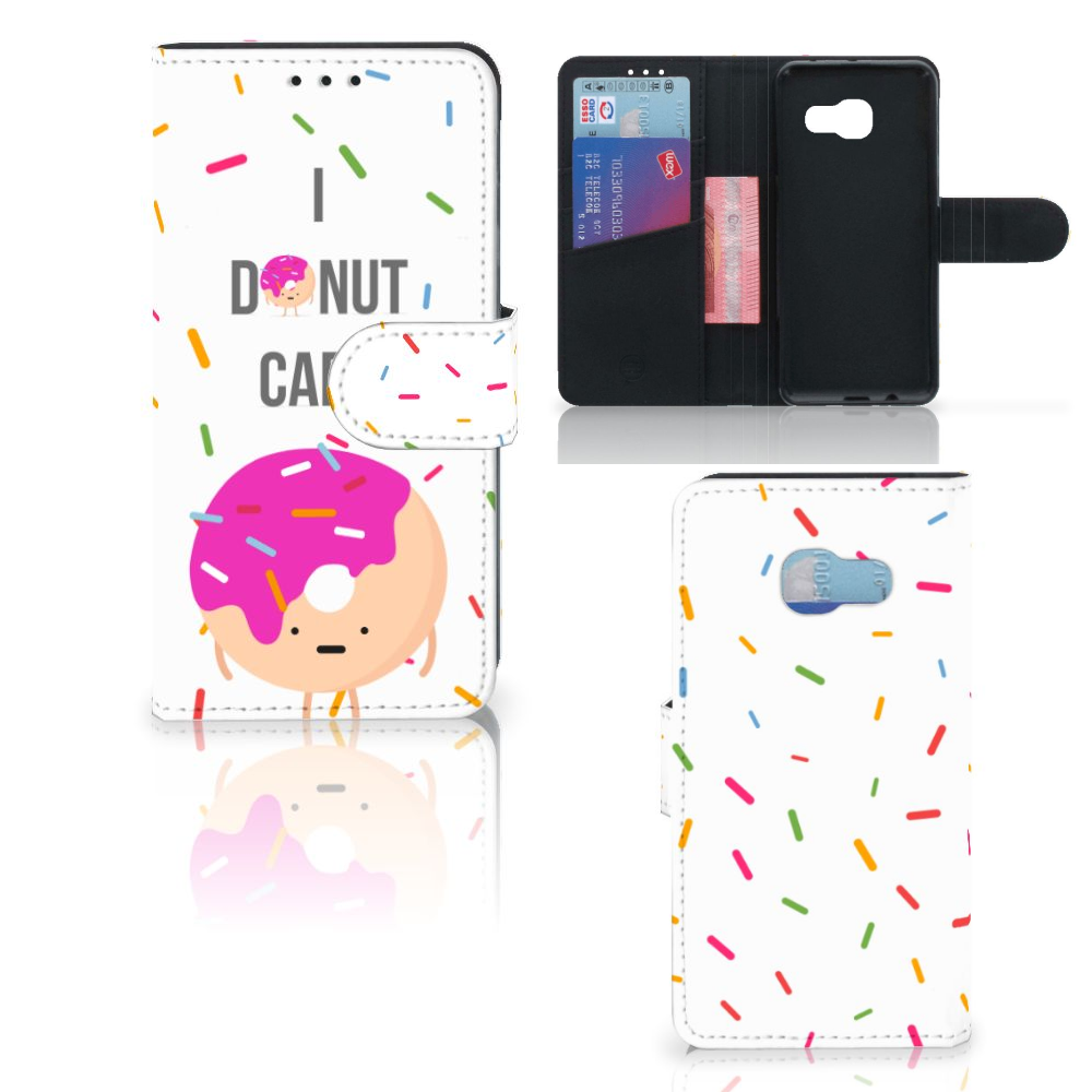 Samsung Galaxy A3 2017 Book Cover Donut Roze