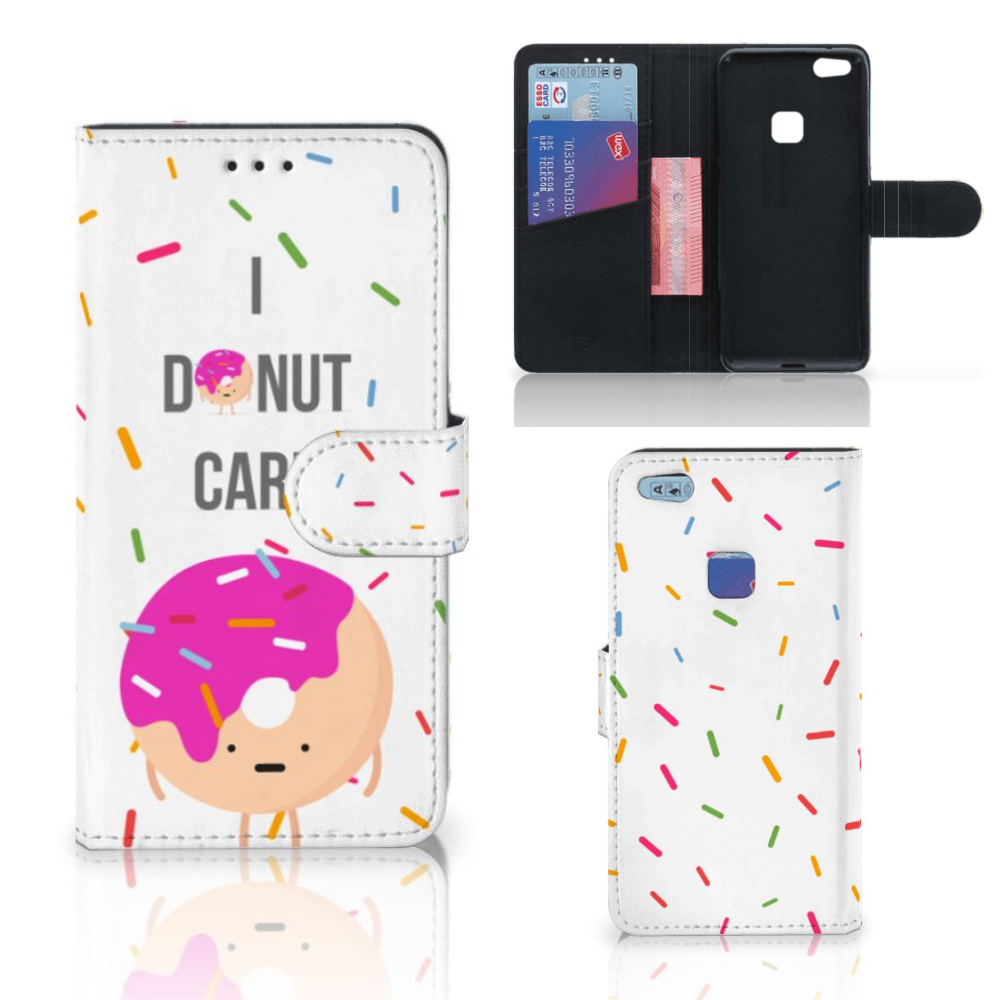 Huawei P10 Lite Book Cover Donut Roze