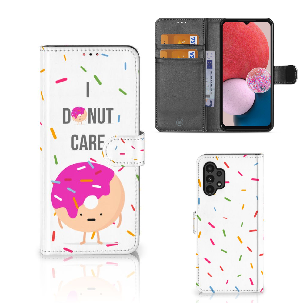 Samsung Galaxy A13 (4G) Book Cover Donut Roze