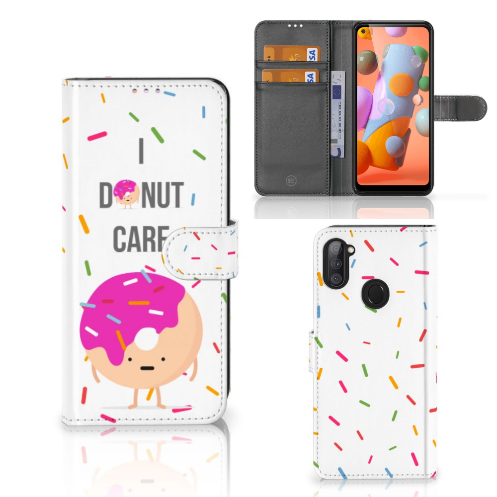 Samsung Galaxy M11 | A11 Book Cover Donut Roze