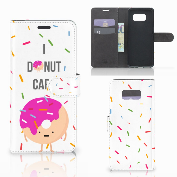 Samsung Galaxy S8 Plus Book Cover Donut Roze