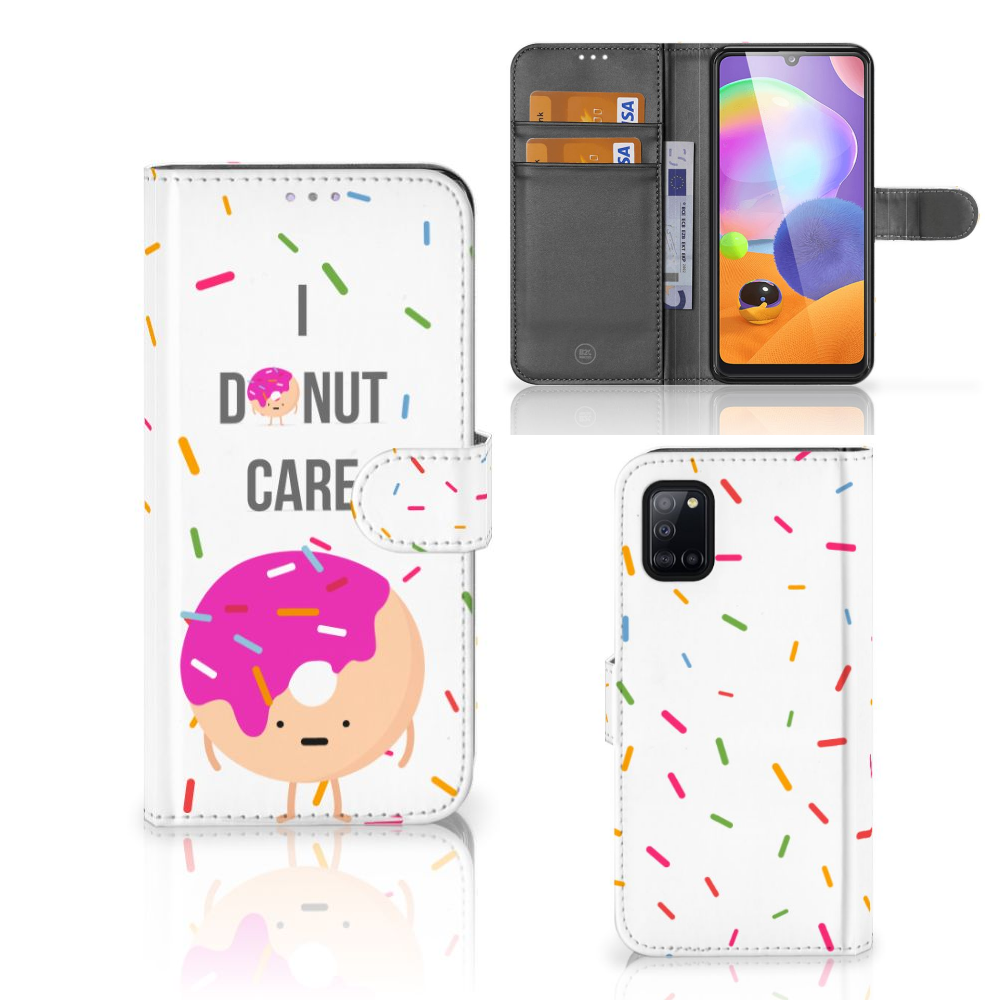 Samsung Galaxy A31 Book Cover Donut Roze