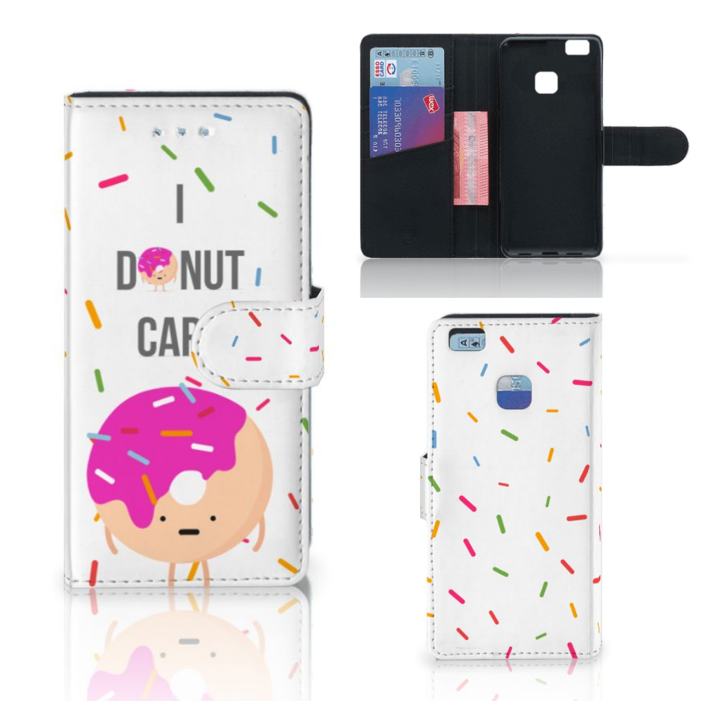Huawei P9 Lite Book Cover Donut Roze