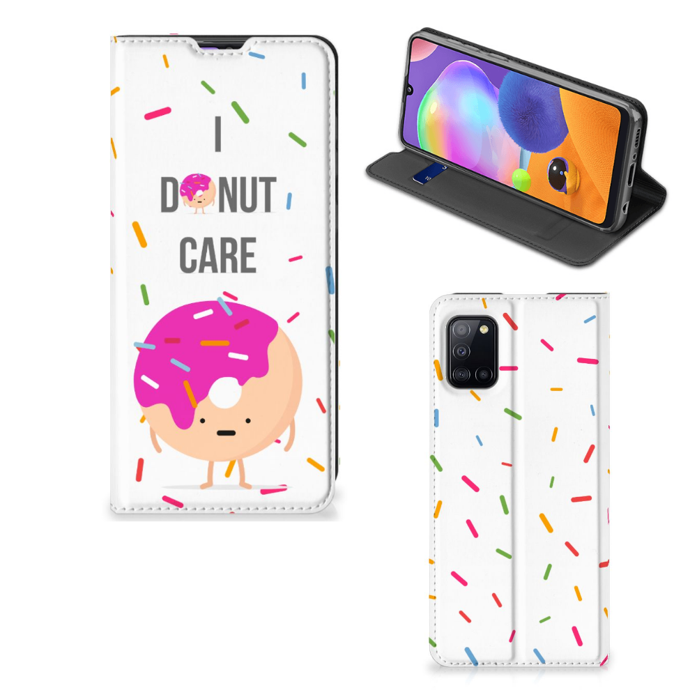 Samsung Galaxy A31 Flip Style Cover Donut Roze