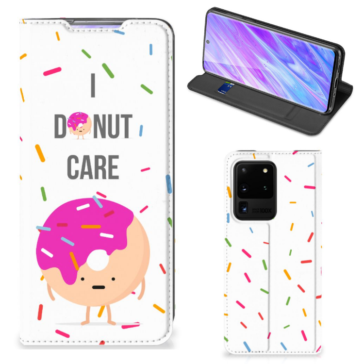 Samsung Galaxy S20 Ultra Flip Style Cover Donut Roze