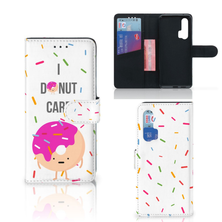 Honor 20 Pro Book Cover Donut Roze
