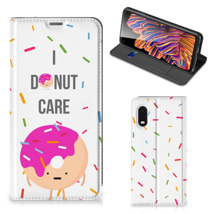 Samsung Xcover Pro Flip Style Cover Donut Roze