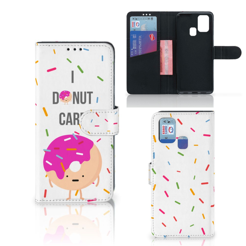 Samsung Galaxy M31 Book Cover Donut Roze