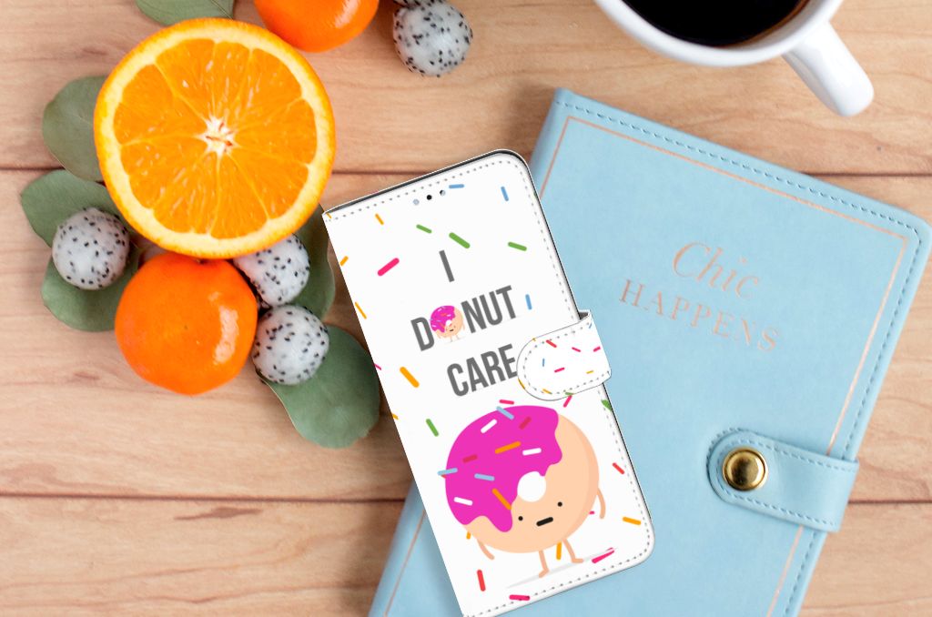 OPPO A17 Book Cover Donut Roze