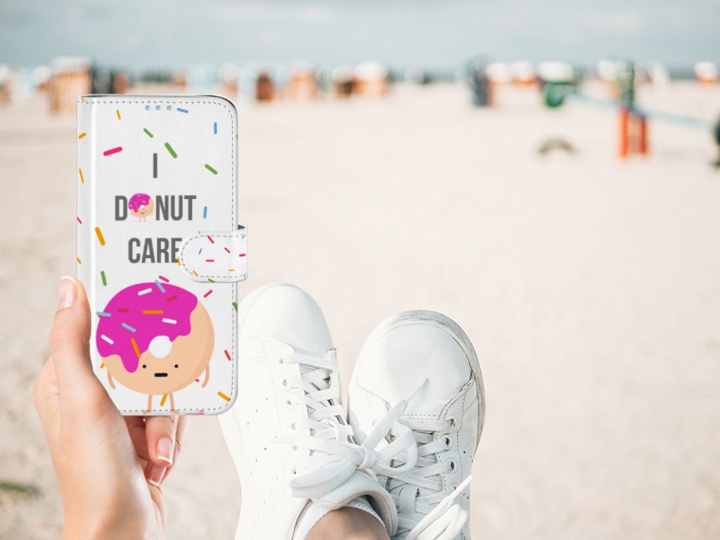 Huawei P40 Lite Book Cover Donut Roze