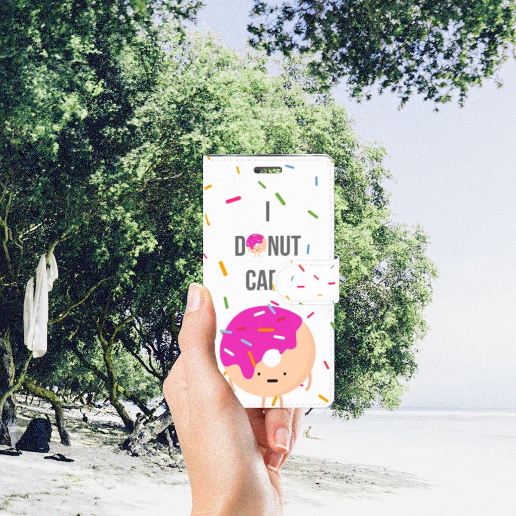 LG K10 2015 Book Cover Donut Roze