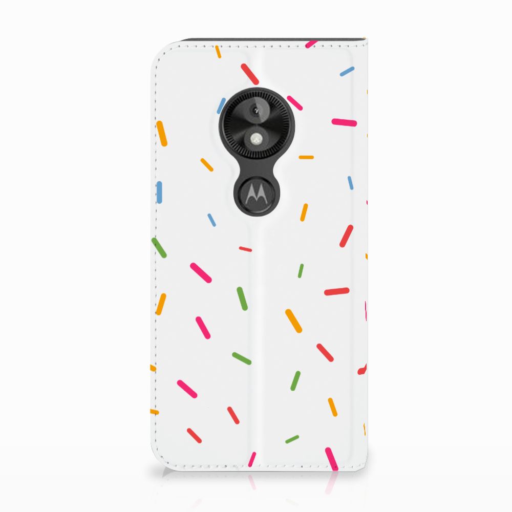 Motorola Moto E5 Play Flip Style Cover Donut Roze