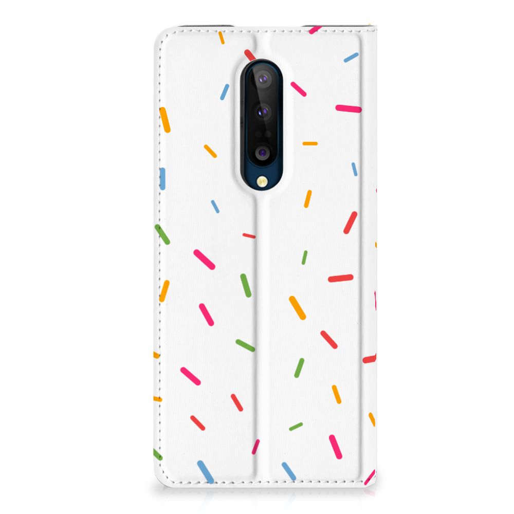 OnePlus 8 Flip Style Cover Donut Roze