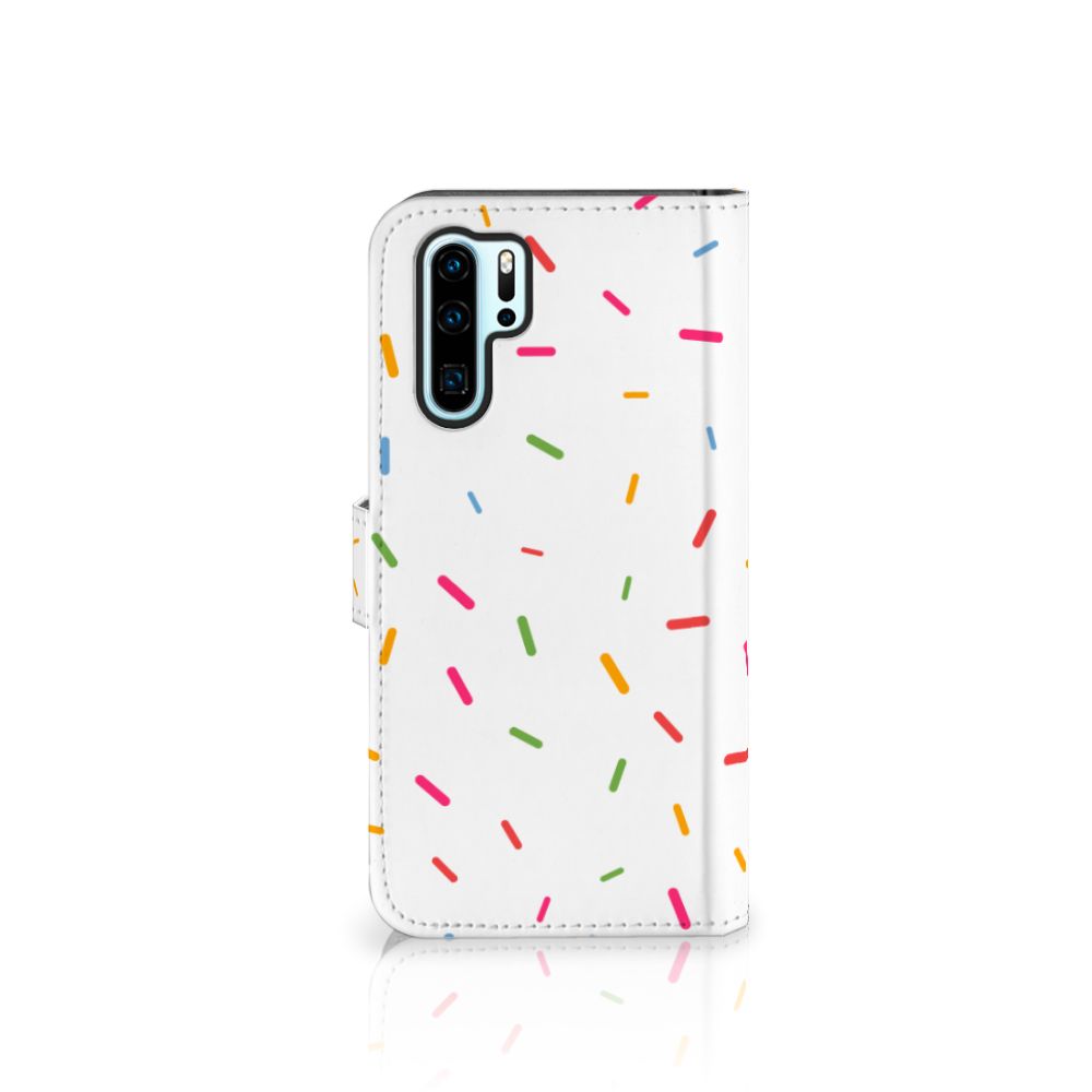 Huawei P30 Pro Book Cover Donut Roze