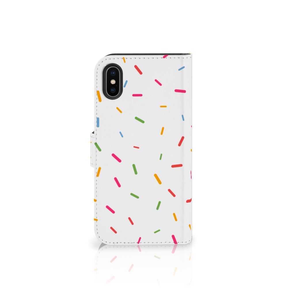 Apple iPhone X | Xs Book Cover Donut Roze