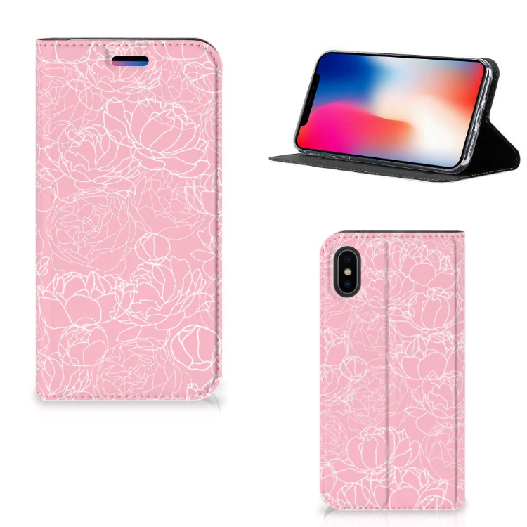 Apple iPhone X | Xs Smart Cover White Flowers