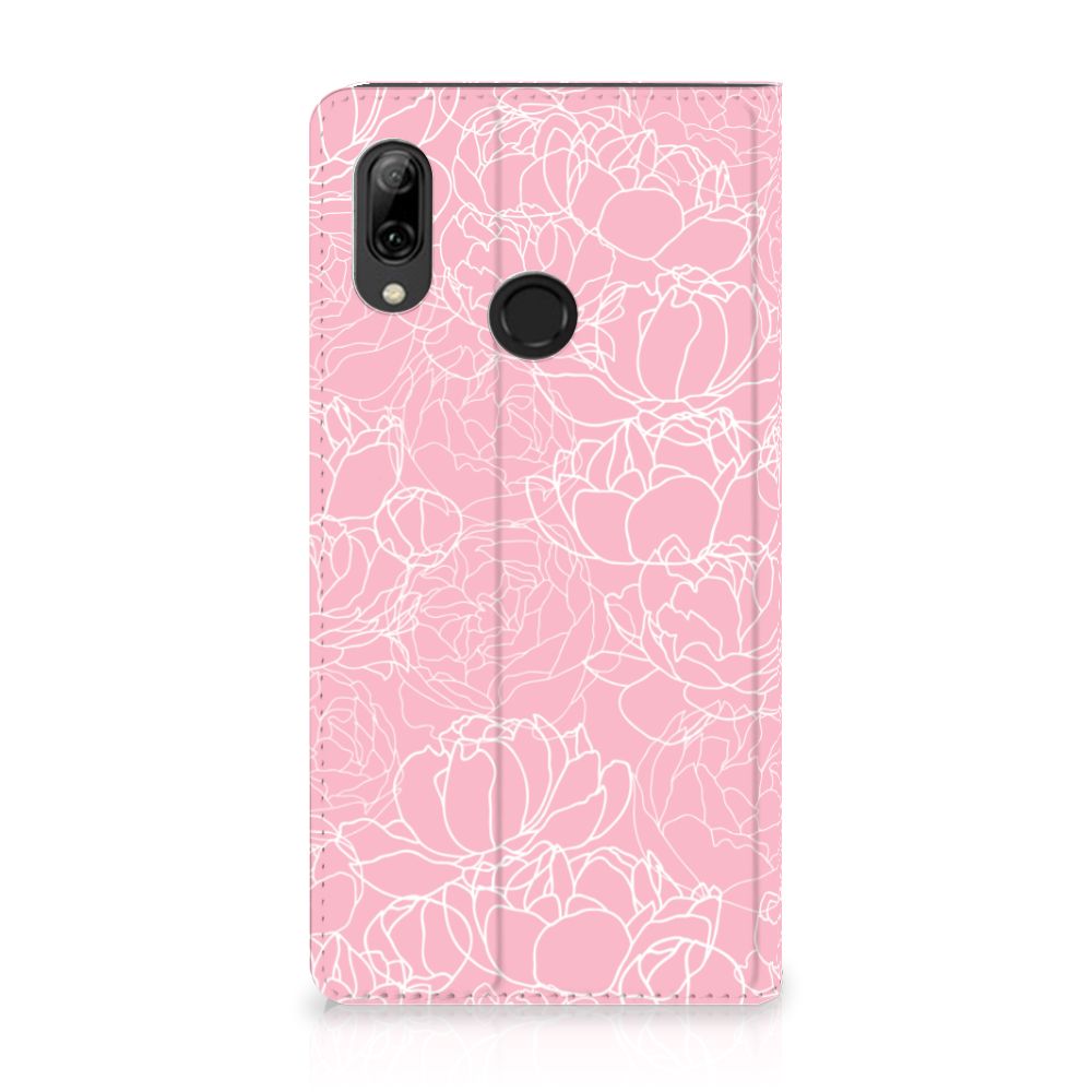 Huawei P Smart (2019) Smart Cover White Flowers