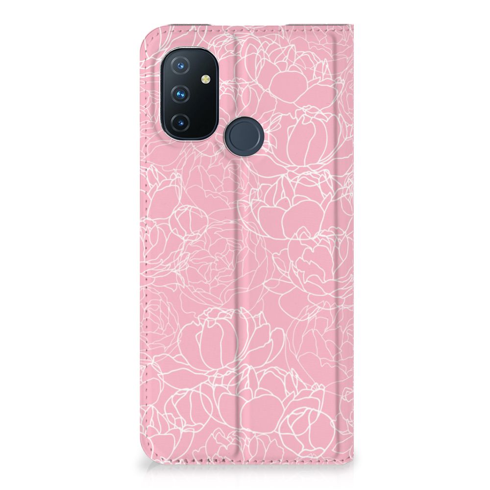 OnePlus Nord N100 Smart Cover White Flowers