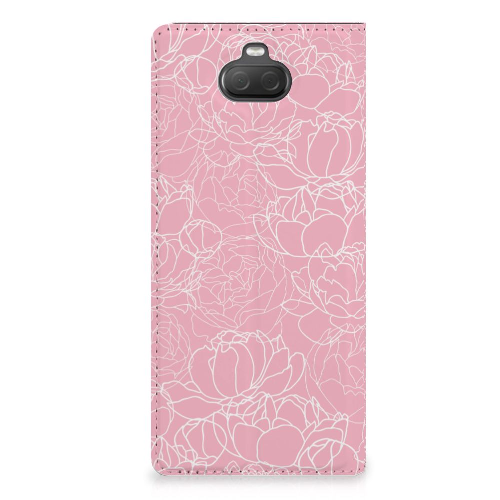 Sony Xperia 10 Plus Smart Cover White Flowers
