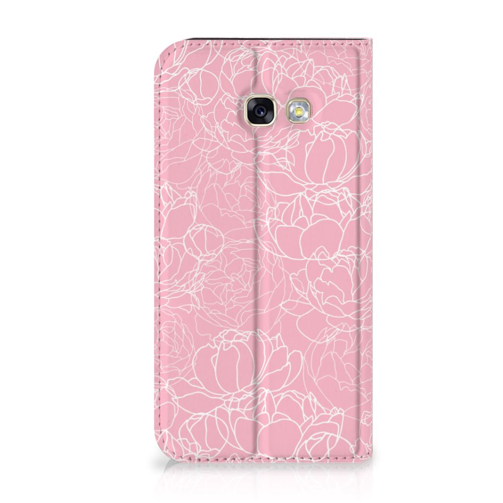 Samsung Galaxy A5 2017 Smart Cover White Flowers