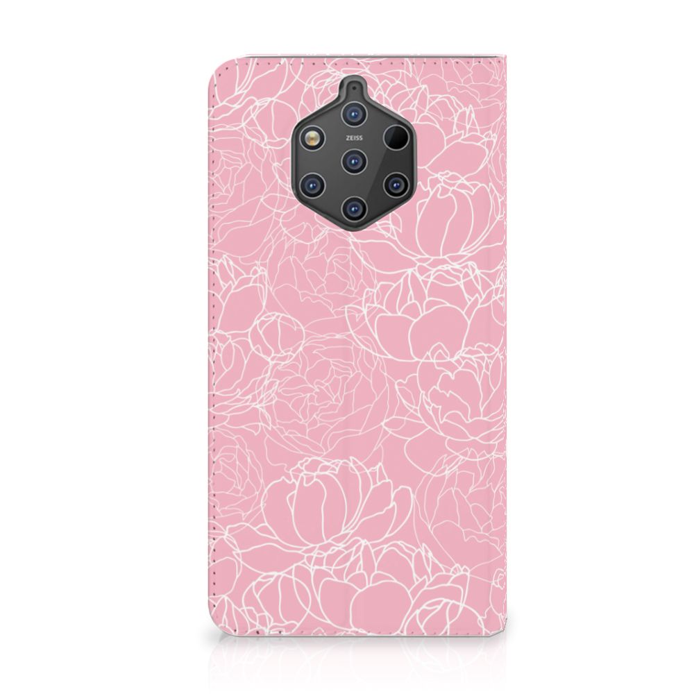 Nokia 9 PureView Smart Cover White Flowers