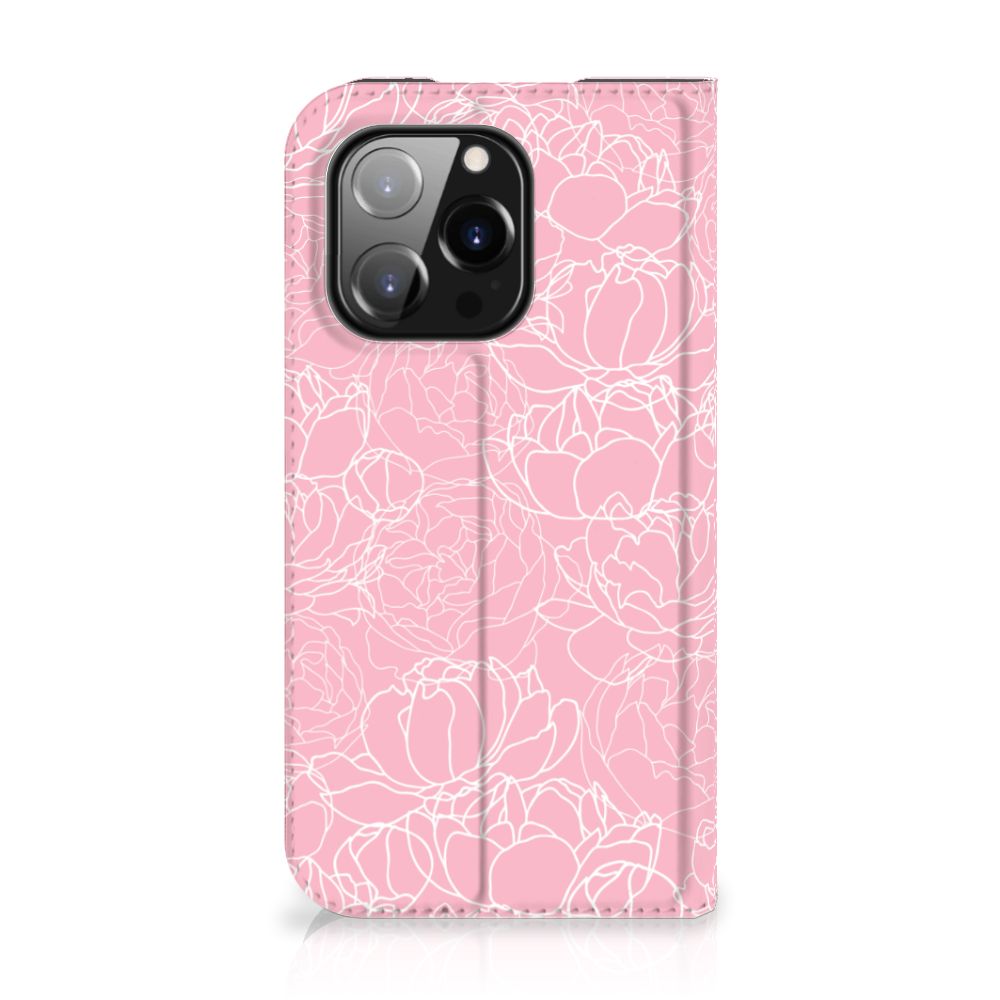 iPhone 14 Pro Smart Cover White Flowers