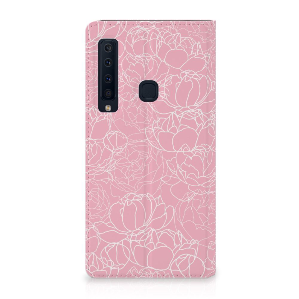 Samsung Galaxy A9 (2018) Smart Cover White Flowers